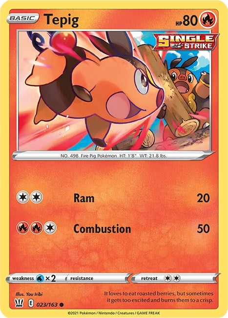 Image for Tepig (023/163) (SWSH05) - Pokemon
