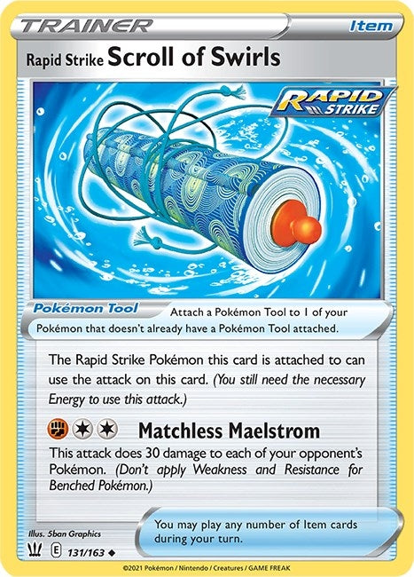 Image for Rapid Strike Scroll of Swirls (131/163) (SWSH05) - Pokemon