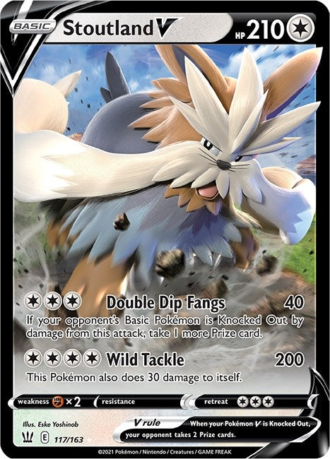 Image for Stoutland V (117/163) (SWSH05) - Pokemon