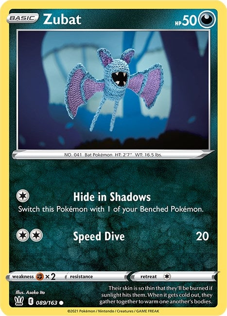 Image for Zubat (089/163) (SWSH05) - Pokemon