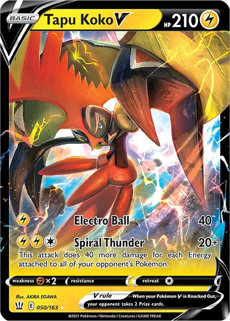 Image for Tapu Koko V (050/163) (SWSH05) - Pokemon