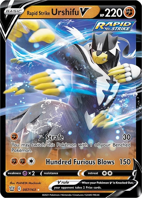 Image for Rapid Strike Urshifu V (087/163) (SWSH05) - Pokemon