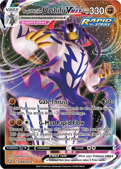 Image for Rapid Strike Urshifu VMAX (088/163) (SWSH05) - Pokemon