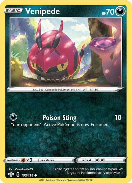 Image for Venipede (105/198) (SWSH06) - Pokemon