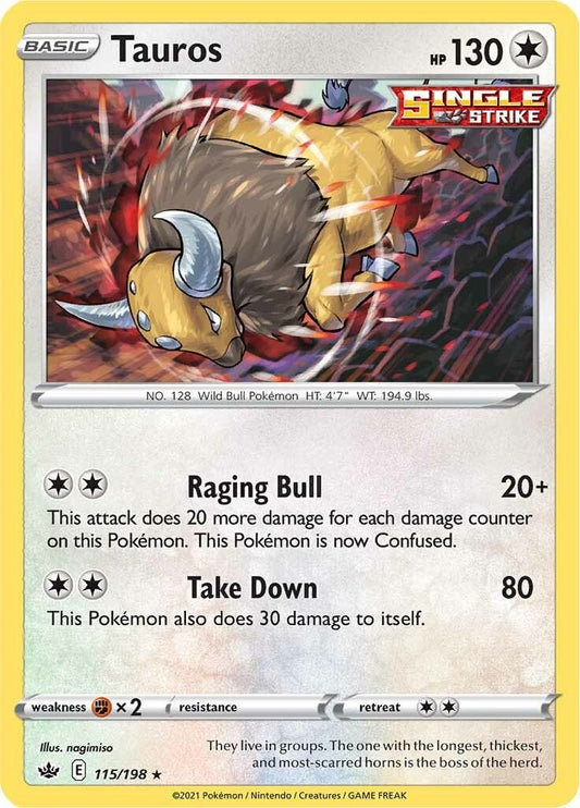 Image for Tauros (115/198) (SWSH06) - Pokemon