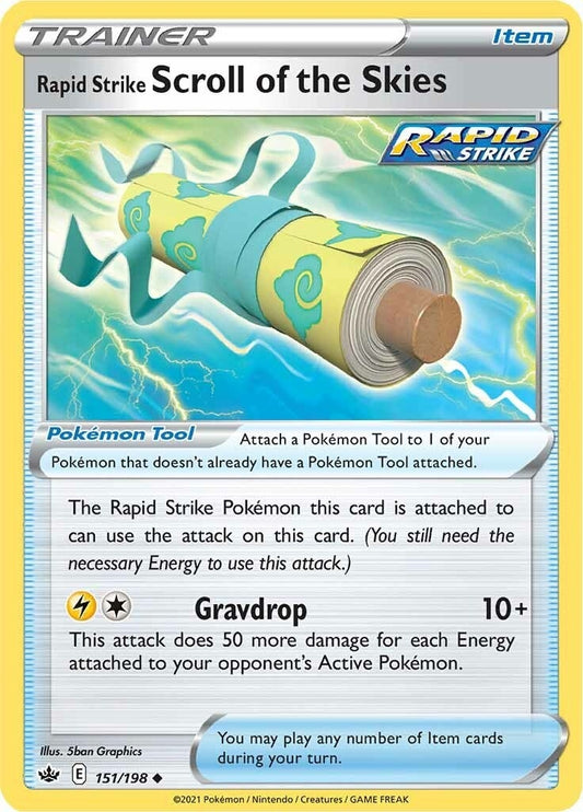 Image for Rapid Strike Scroll of the Skies (151/198) (SWSH06) - Pokemon