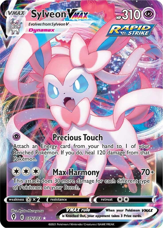 Image for Sylveon VMAX (075/203) (SWSH07) - Pokemon