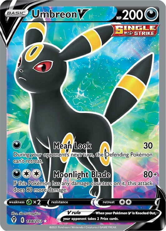 Image for Umbreon V (Full Art) (188/203) (SWSH07) - Pokemon