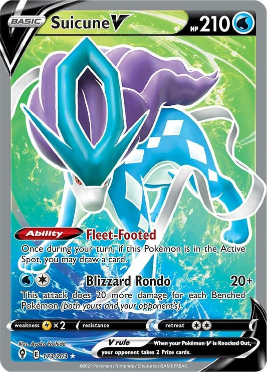 Image for Suicune V (Full Art) (173/203) (SWSH07) - Pokemon