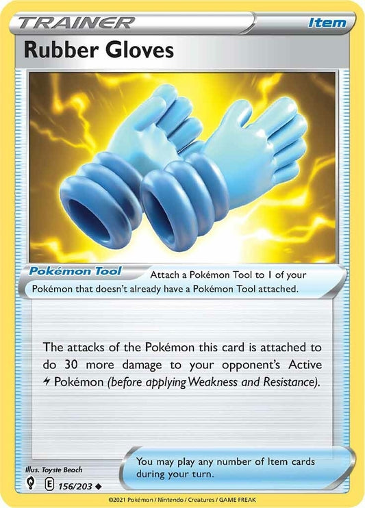 Image for Rubber Gloves (156/203) (SWSH07) - Pokemon