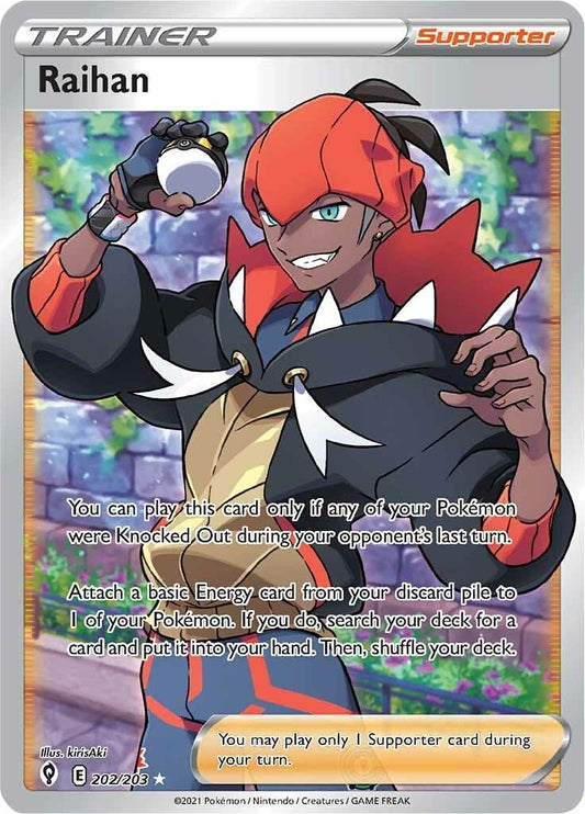 Image for Raihan (Full Art) (202/203) (SWSH07) - Pokemon