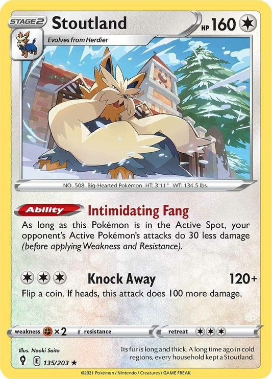 Image for Stoutland (135/203) (SWSH07) - Pokemon
