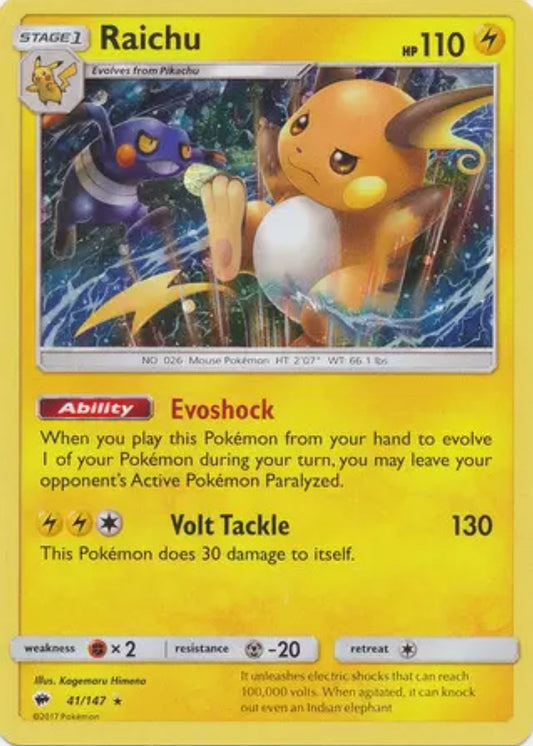 Image for Raichu - 41/147 (Cosmos Holo) (041/147) (BLE) - Pokemon