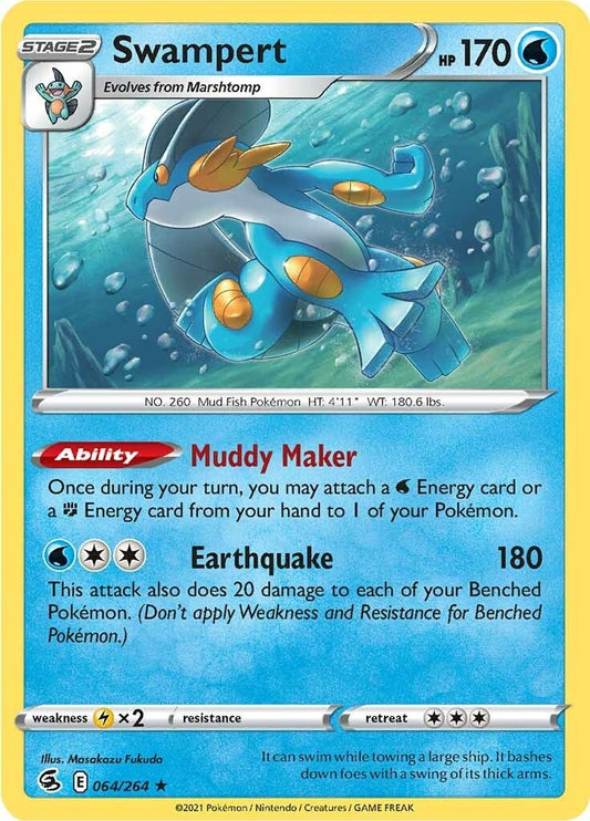 Image for Swampert (064/264) (SWSH08) - Pokemon