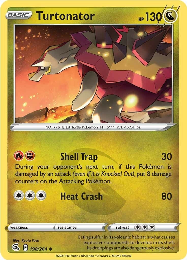 Image for Turtonator (198/264) (SWSH08) - Pokemon