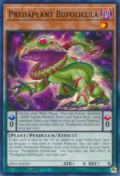 Image for Predaplant Bufolicula (DIFO-EN018) (DIFO) - YuGiOh
