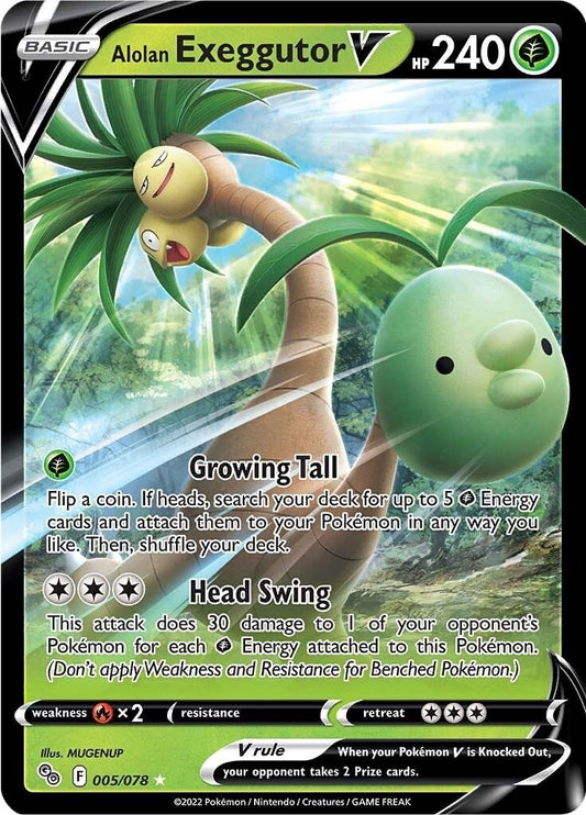 Image for Alolan Exeggutor V (005/078) (PGO) - Pokemon