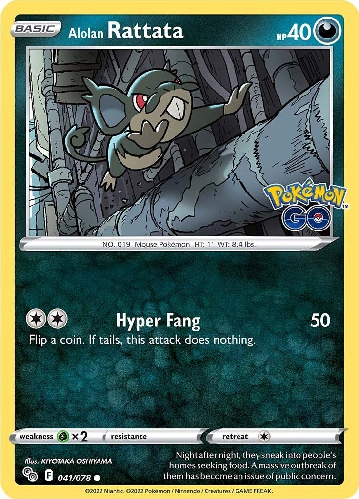 Image for Alolan Rattata (041/078) (PGO) - Pokemon
