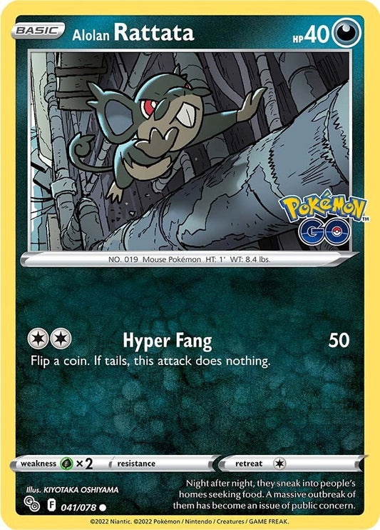 Image for Alolan Rattata (041/078) (PGO) - Pokemon