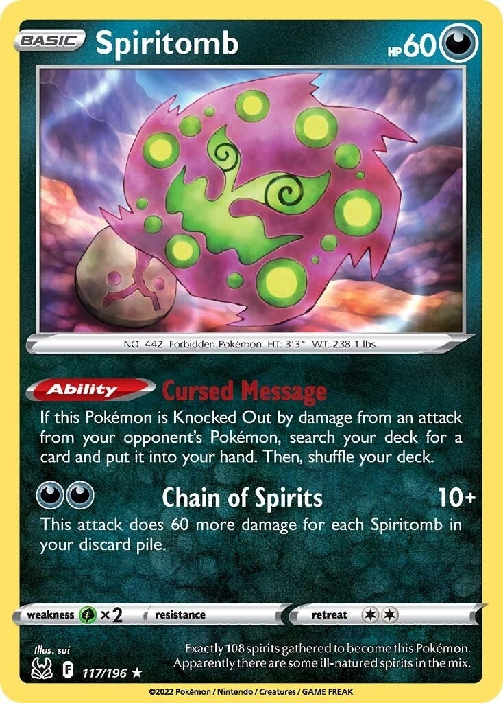 Image for Spiritomb (117/196) (SWSH11) - Pokemon