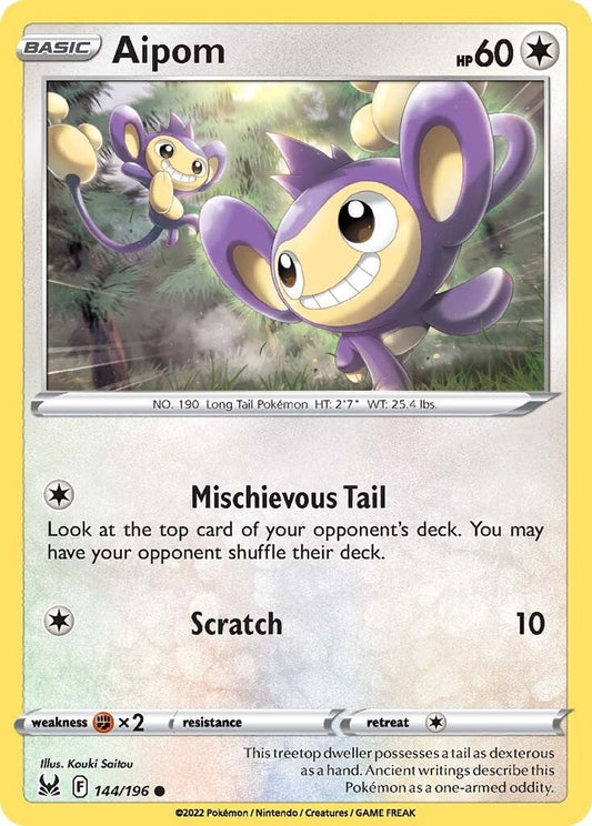 Image for Aipom (144/196) (SWSH11) - Pokemon