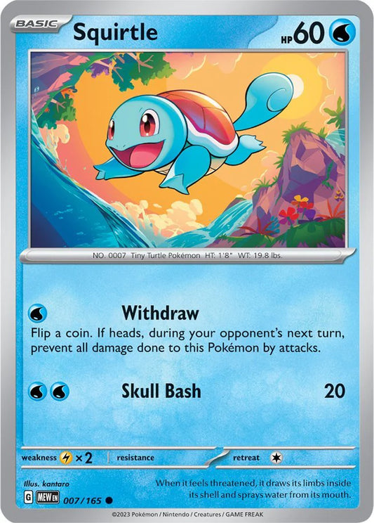 Squirtle - 007/165 - SV: Scarlet & Violet 151 (MEW)