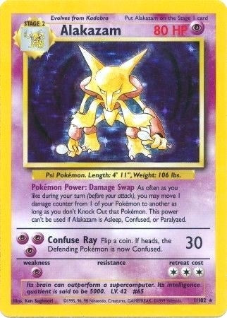 Image for Alakazam (001/102) (BS) - Pokemon