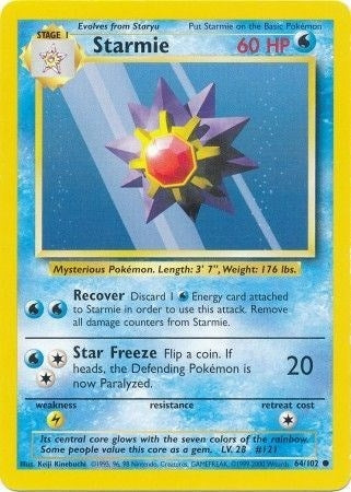 Image for Starmie (064/102) (BS) - Pokemon