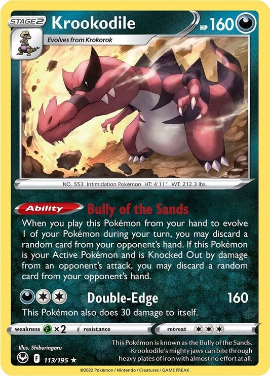 Image for Krookodile (113/195) (SWSH12) - Pokemon
