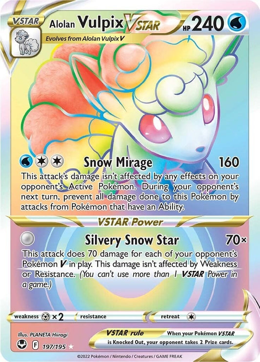 Image for Alolan Vulpix VSTAR (Secret) (197/195) (SWSH12) - Pokemon