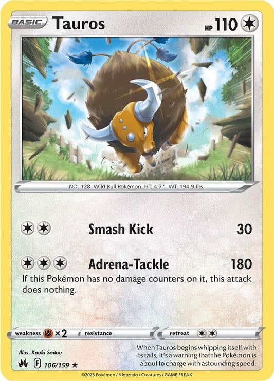 Image for Tauros (106/159) (CRZ) - Pokemon