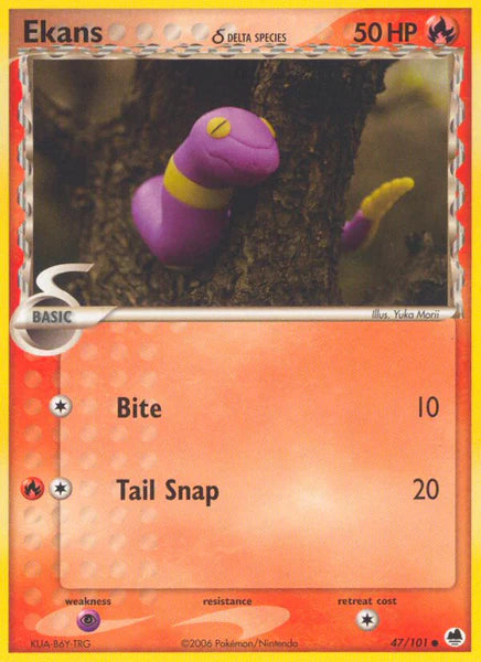 Ekans (Delta Species) - Dragon Frontiers (DF)