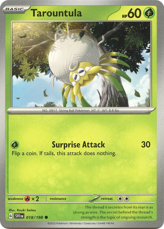Image for Tarountula (018/198) (SVI) - Pokemon