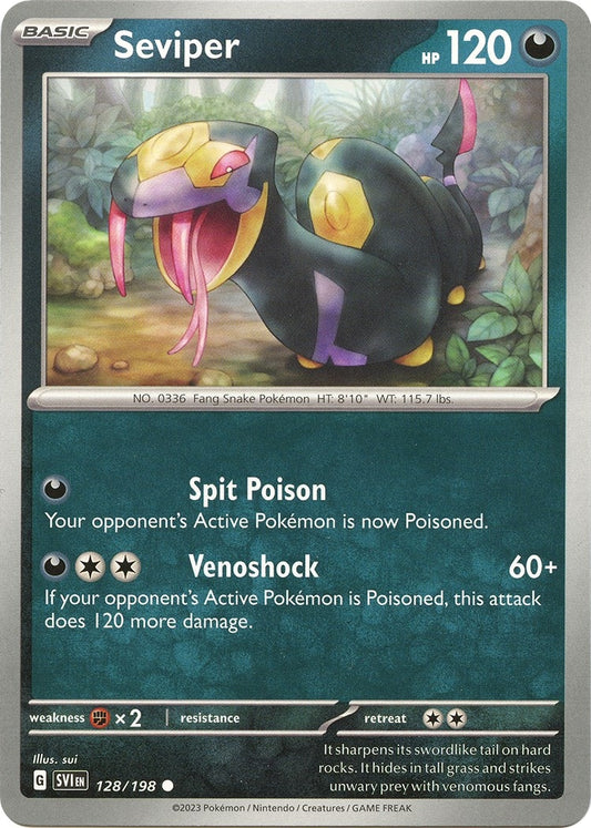 Image for Seviper (128/198) (SVI) - Pokemon