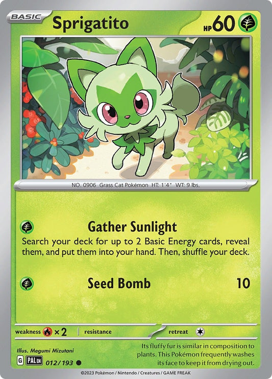 Image for Sprigatito (012/193) (PAL) - Pokemon