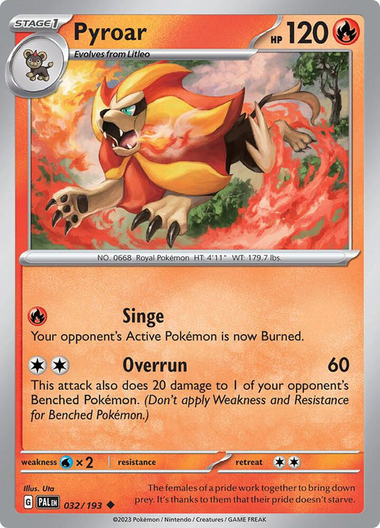 Pyroar - 032/193 - SV02: Paldea Evolved (PAL)
