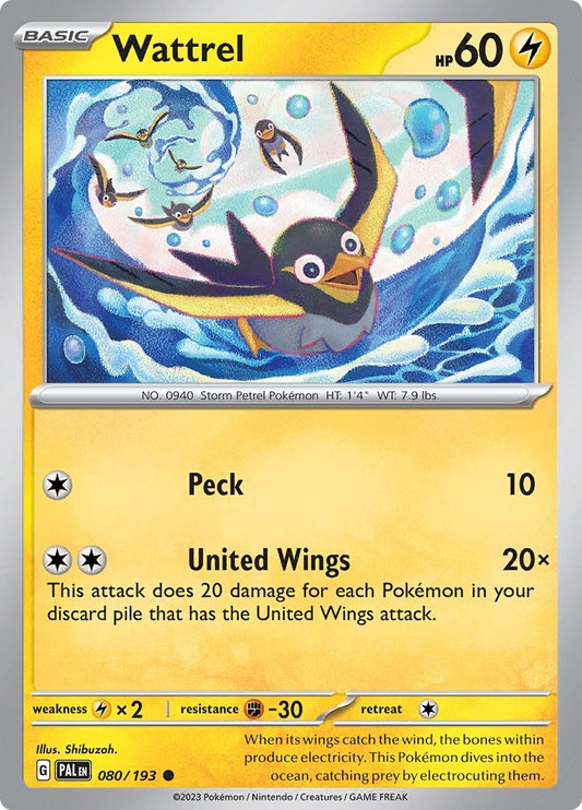 Image for Wattrel (080/193) (PAL) - Pokemon