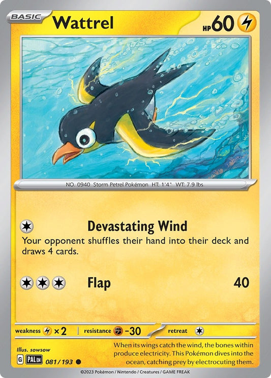 Image for Wattrel (081/193) (PAL) - Pokemon