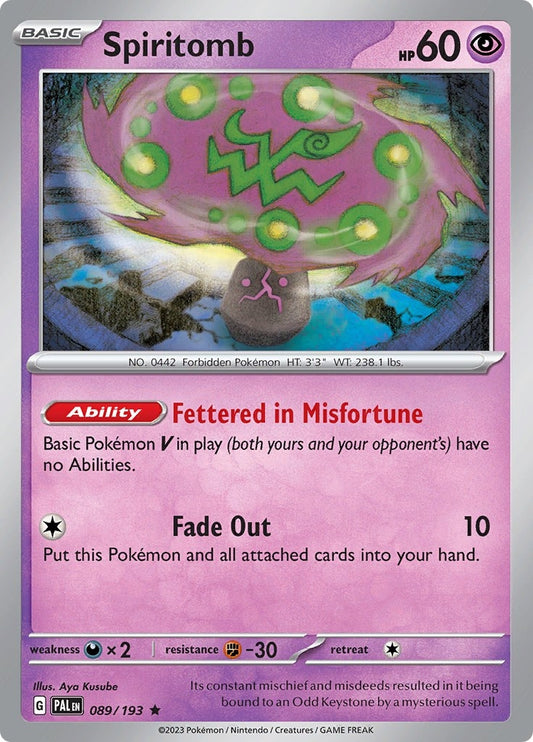 Image for Spiritomb (089/193) (PAL) - Pokemon