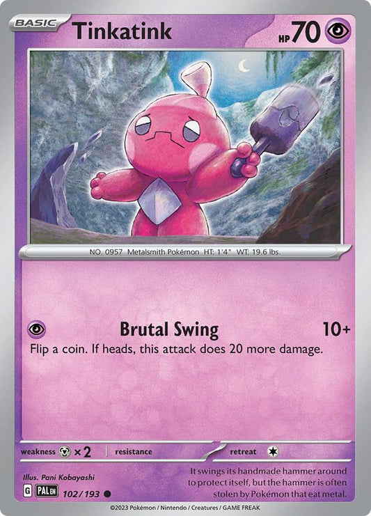 Tinkatink - 102/193 - SV02: Paldea Evolved (PAL)