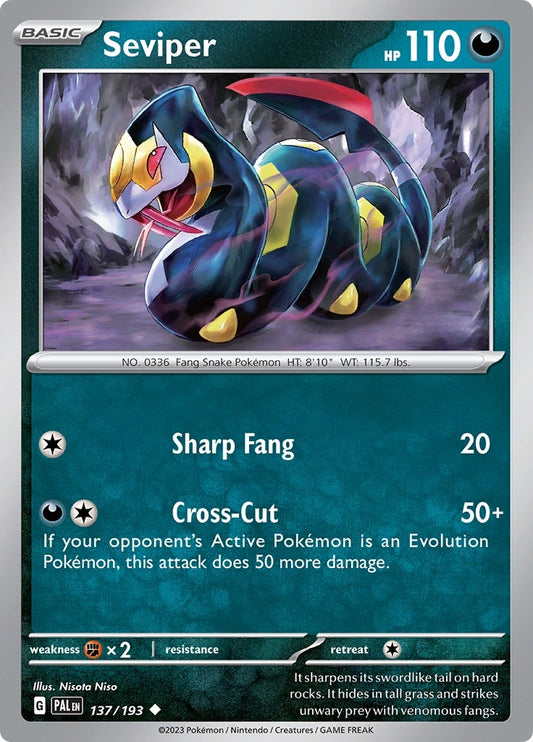 Image for Seviper (137/193) (PAL) - Pokemon