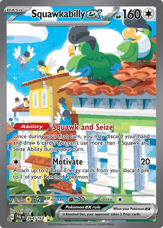 Image for Squawkabilly ex (264/193) (PAL) - Pokemon
