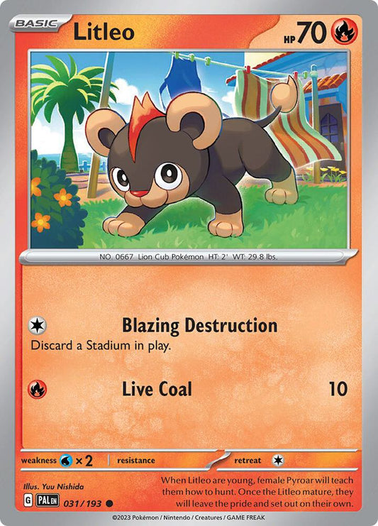 Litleo - SV02: Paldea Evolved (PAL)
