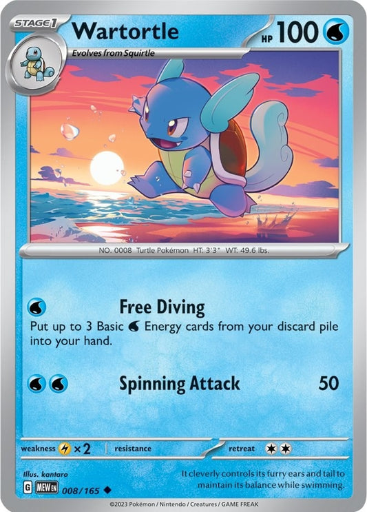 Image for Wartortle (008/165) (MEW) - Pokemon