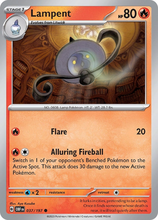 Image for Lampent (037/197) (OBF) - Pokemon