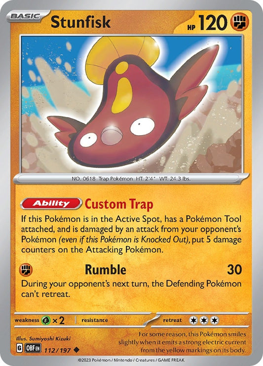 Image for Stunfisk (112/197) (OBF) - Pokemon