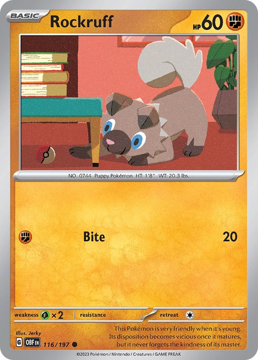 Image for Rockruff (116/197) (OBF) - Pokemon