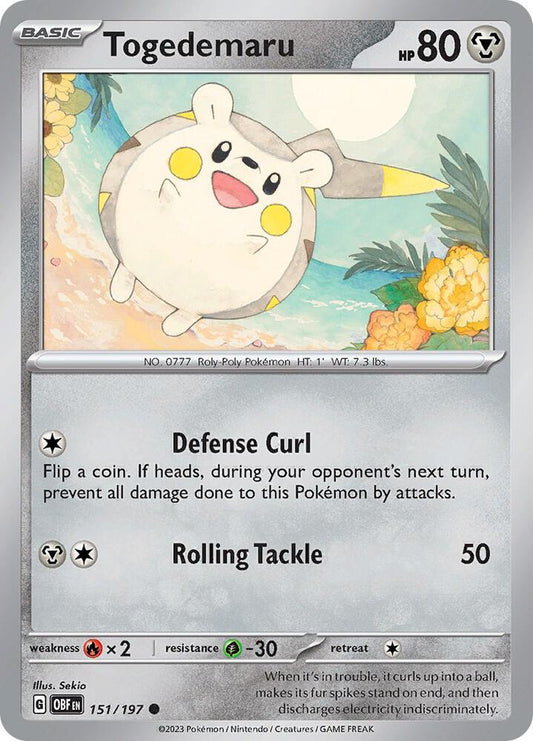 Togedemaru - SV03: Obsidian Flames (OBF)