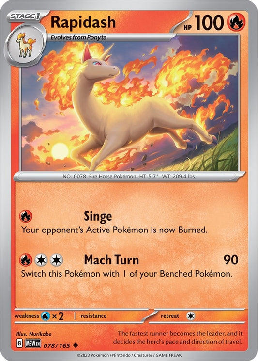 Image for Rapidash (078/165) (MEW) - Pokemon