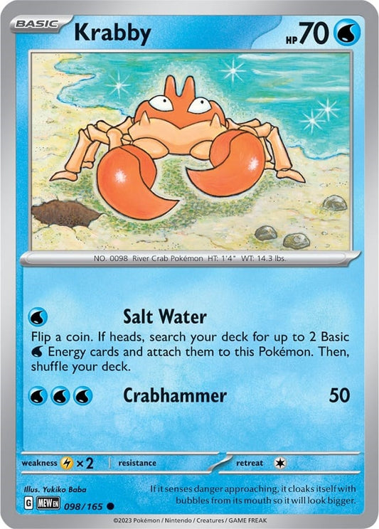 Image for Krabby (098/165) (MEW) - Pokemon